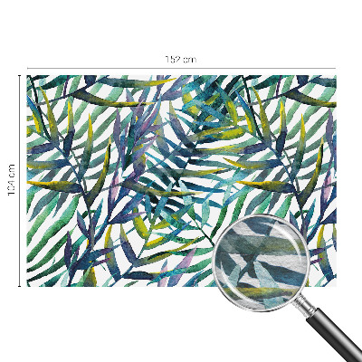 Tapisserie panoramique avec un motif de végétation exotique