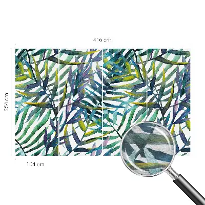 Papier peint intissé végétation exotique