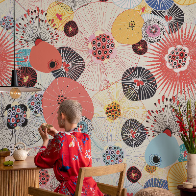 Papier peint panoramique enfant Farebné kvety