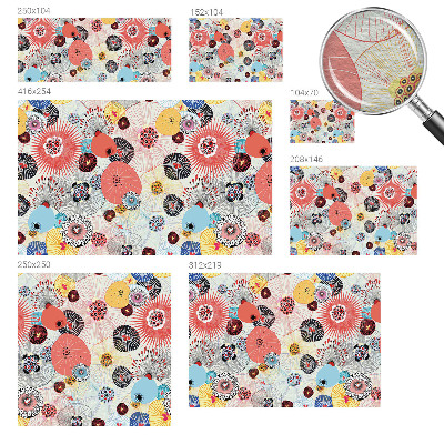 Papier peint panoramique enfant Farebné kvety