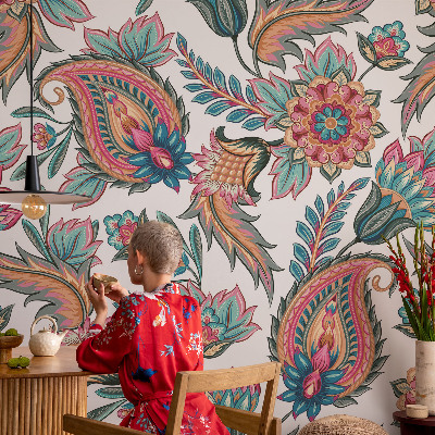Papier peint panoramique tendance avec un motif oriental