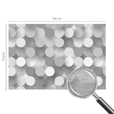 Papier peint photo sur tissu non tissé Cercles gris