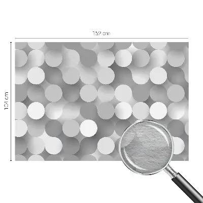 Papier peint photo sur tissu non tissé Cercles gris