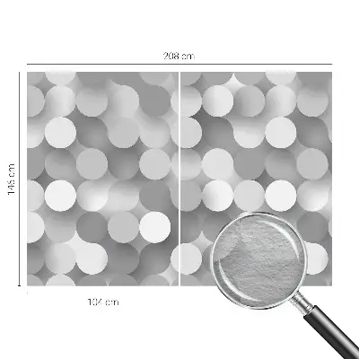 Papier peint photo sur tissu non tissé Cercles gris