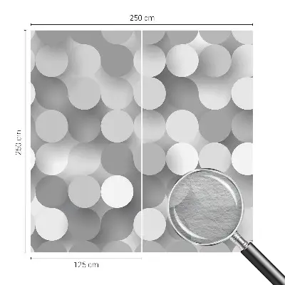 Papier peint photo sur tissu non tissé Cercles gris