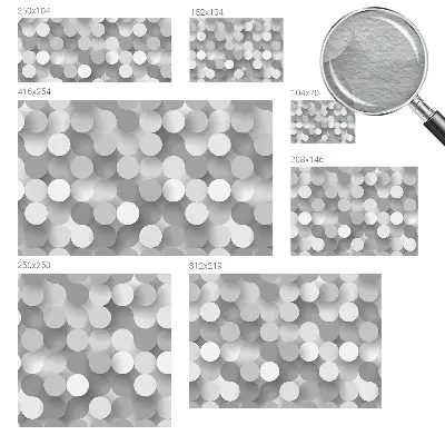 Papier peint photo sur tissu non tissé Cercles gris