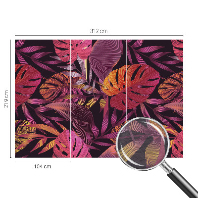 Papier peint panoramique haut de gamme Exotické listy