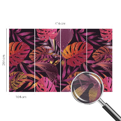 Papier peint panoramique haut de gamme Exotické listy