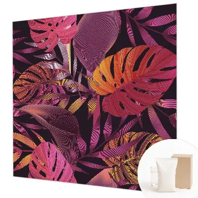 Papier peint photo grand format pour le mur feuilles exotiques