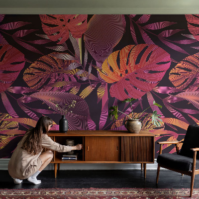 Papier peint panoramique haut de gamme Exotické listy