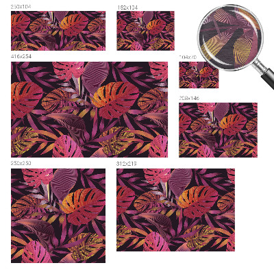 Papier peint panoramique haut de gamme Exotické listy