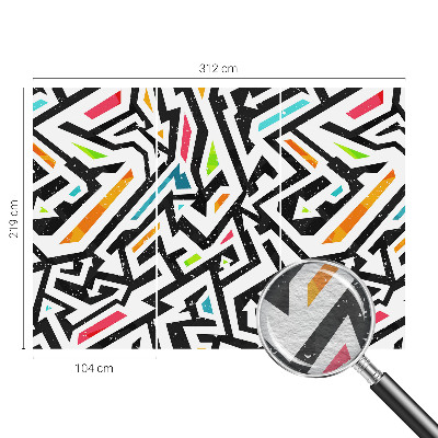 Papier peint panoramique facile à poser Abstraktná mozaika