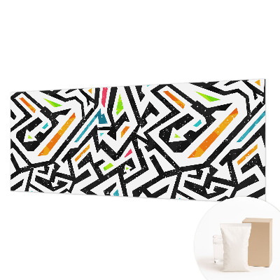 Papier peint panoramique facile à poser avec un motif de mosaïque abstraite