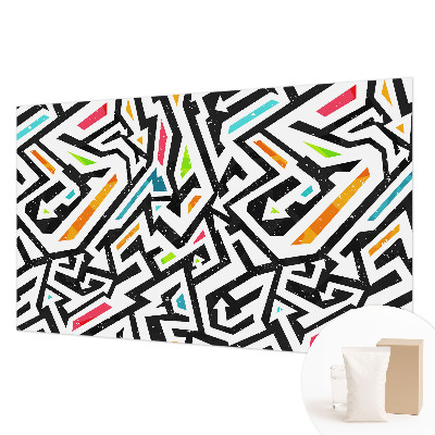 Papier peint panoramique facile à poser avec un motif de mosaïque abstraite