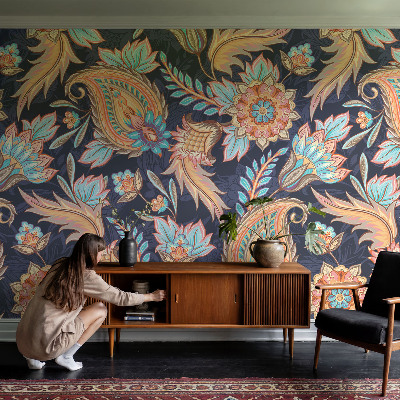 Décoration murale panoramique intissé avec un motif floral