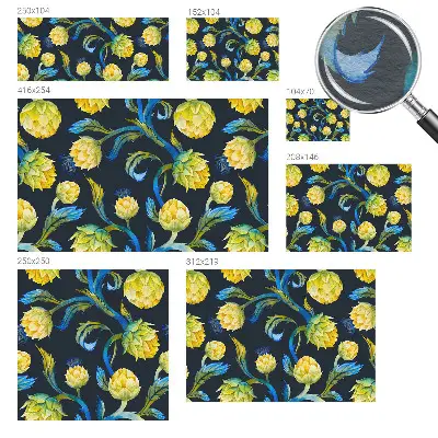 Papier peint photographique sur tissu non tissé virtuose des plantes