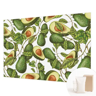 Papier peint panoramique à motif avocat