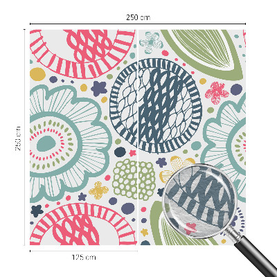 Papier peint chambre moderne avec des motifs floraux