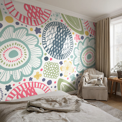 Papier peint chambre moderne Kvetinové vzory