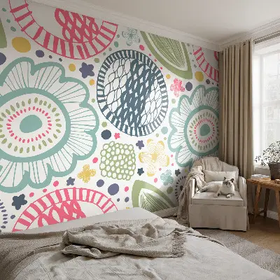 Papier peint intissé imprimé Motifs floraux