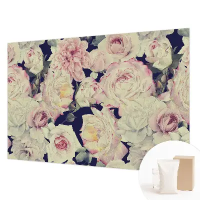 Papier peint photographique intissé bouquet de fleurs