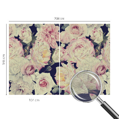 Papier peint panoramique sur mesure avec motif Kytica kvetov