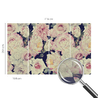 Papier peint panoramique sur mesure avec motif Kytica kvetov