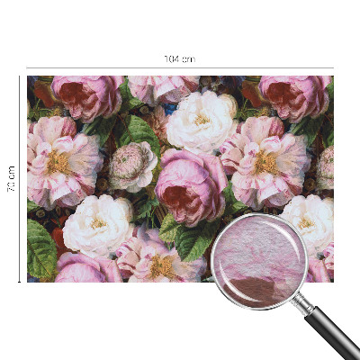 Tapisserie panoramique avec un motif floral élégant
