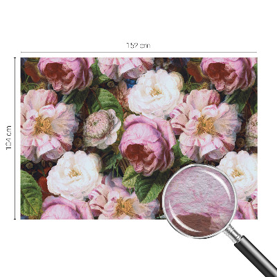 Tapisserie panoramique avec un motif floral élégant