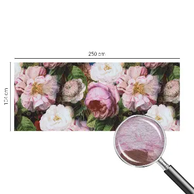 Papier peint photo sur tissu non tissé élégance florale