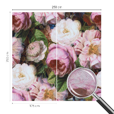 Tapisserie panoramique avec un motif floral élégant