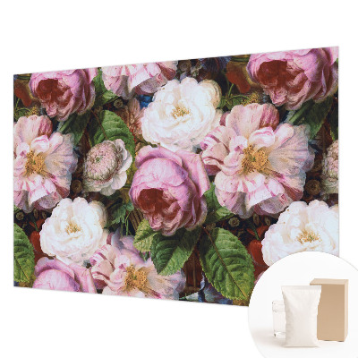 Tapisserie panoramique avec un motif floral élégant