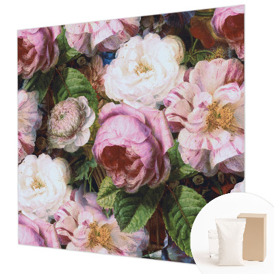 Tapisserie panoramique avec un motif floral élégant