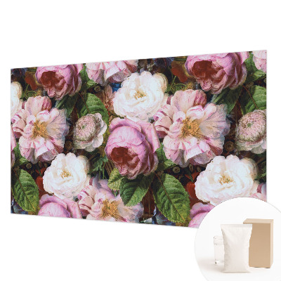 Tapisserie panoramique avec un motif floral élégant