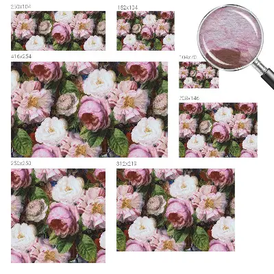 Papier peint photo sur tissu non tissé élégance florale