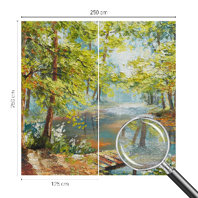 Papier peint panoramique chambre Idylické jazero