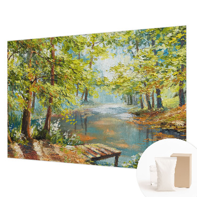 Papier peint panoramique chambre Idylické jazero