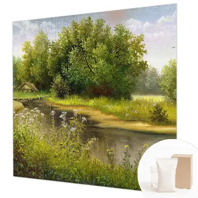 Papier peint photo sur tissu non tissé paysage rural