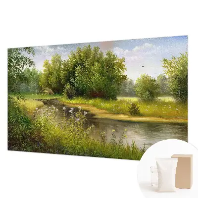 Papier peint photo sur tissu non tissé paysage rural
