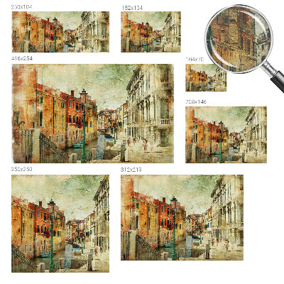 Papier peint panoramique de haute qualité avec motif « impression urbaine »