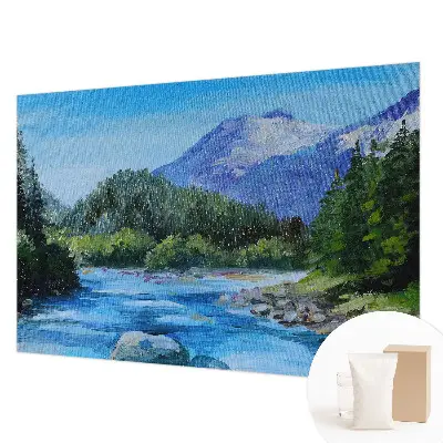 Papier peint photo imprimé sur tissu non tissé paysages de montagne