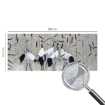 Papier peint intissé Grues harmonieuses
