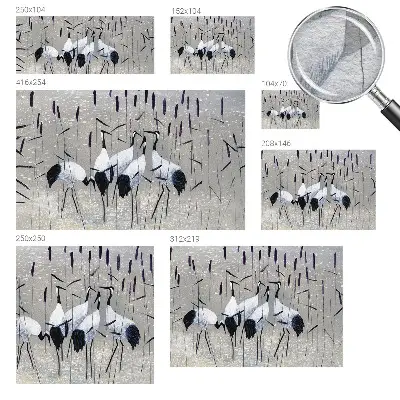 Papier peint intissé Grues harmonieuses