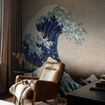 Papier peint photo grand format pour le mur Vague dramatique