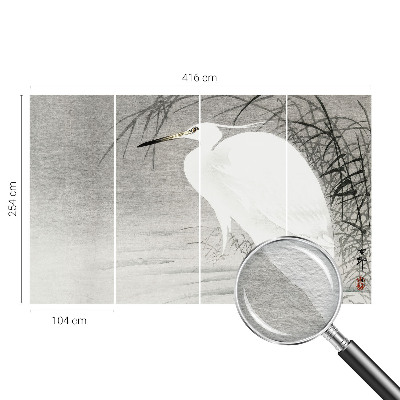Papier peint panoramique avec un motif de paysage aquatique