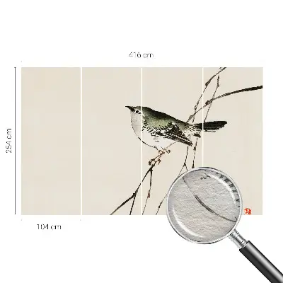 Papier peint intissé Oiseau harmonieux