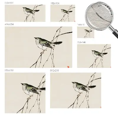 Papier peint intissé Oiseau harmonieux
