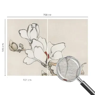 Papier peint intissé Magnolias délicats