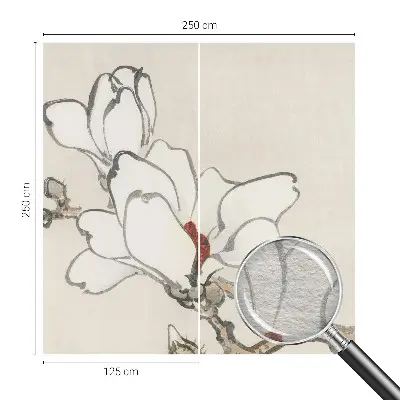 Papier peint intissé Magnolias délicats