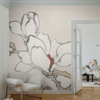 Papier peint panoramique chambre Jemné magnólie